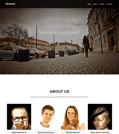 Groovin – Free Bootstrap Theme